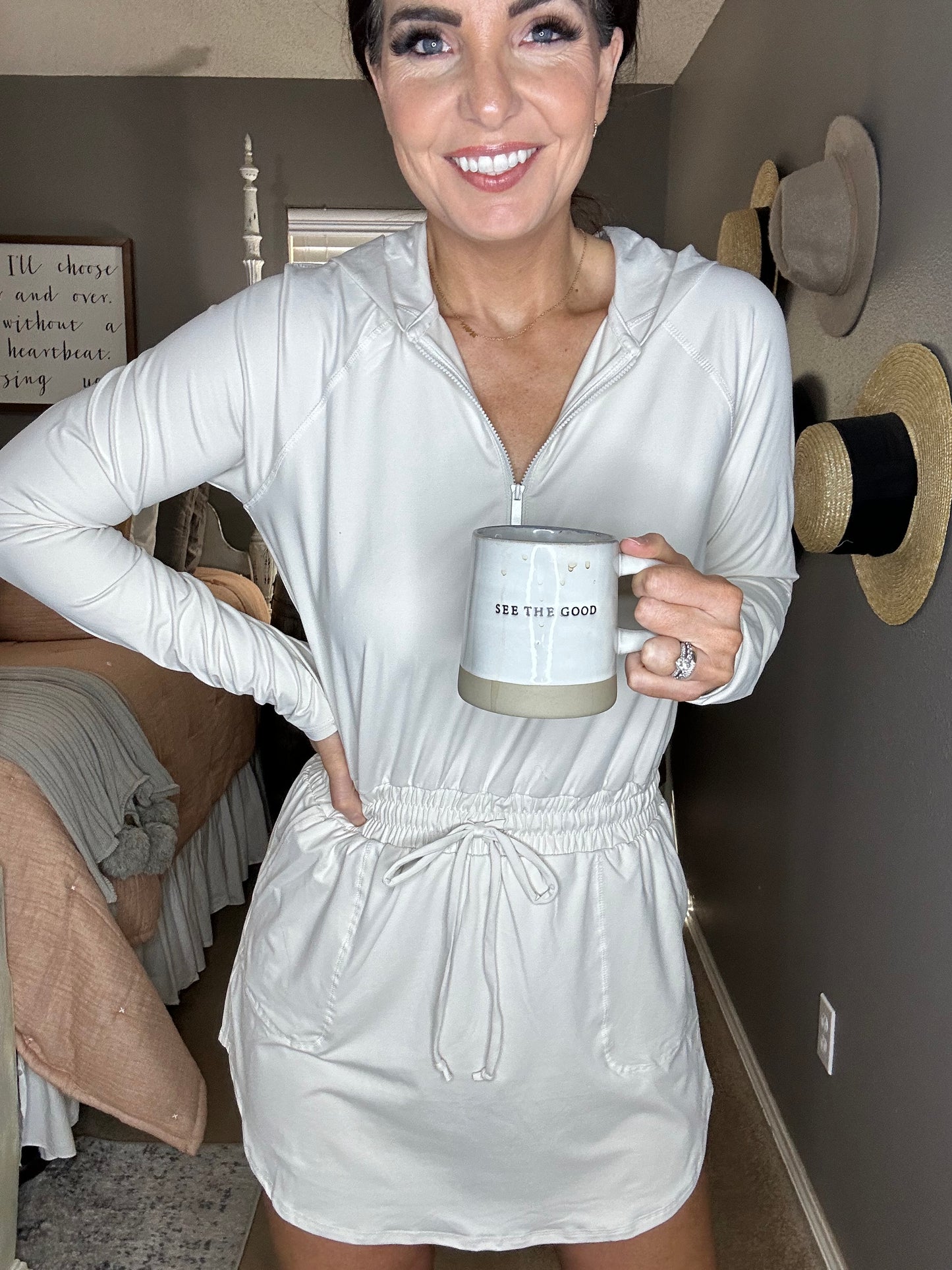 Go-To Romper (White Pearl)