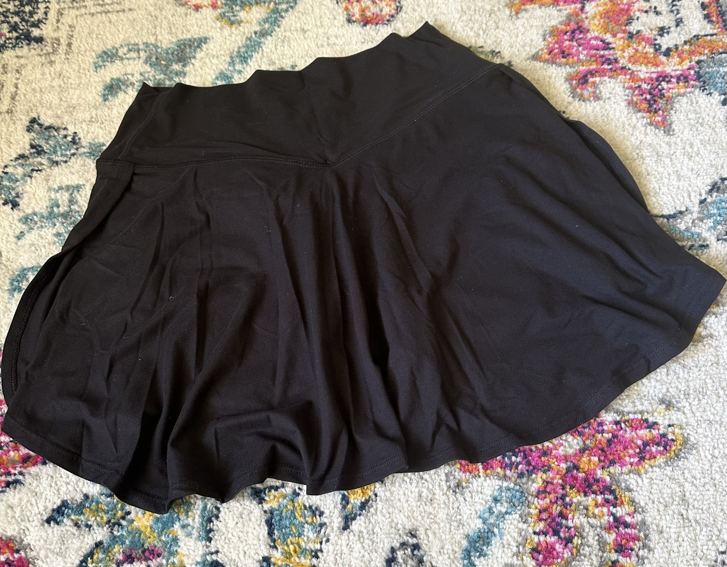 Sporty and Chic Black Skirt